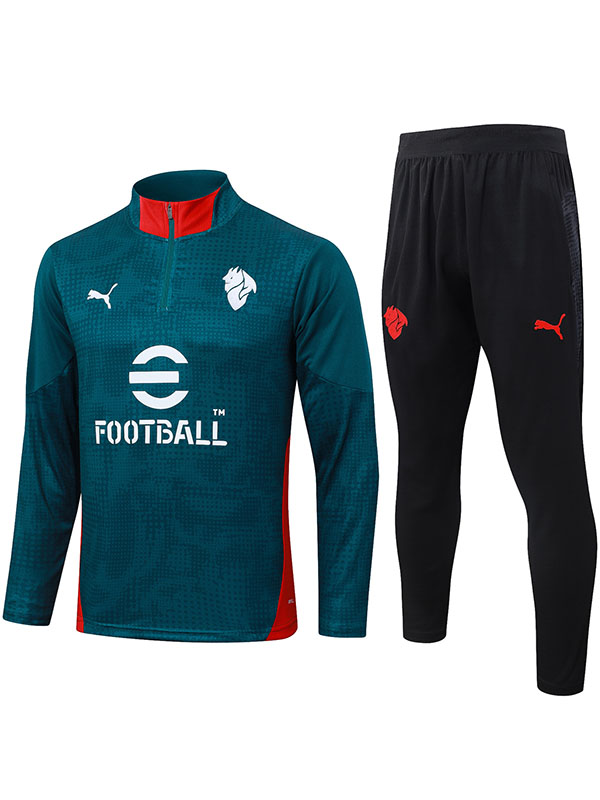 AC Milan tracksuit mens dark green training kit 2025-2026